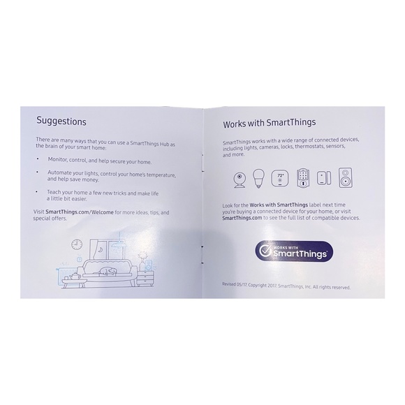 Samsung SmartThings Smart Hub 2nd Generation STH-ETH-250 w/cords, Tested Works! - Picture 15 of 16